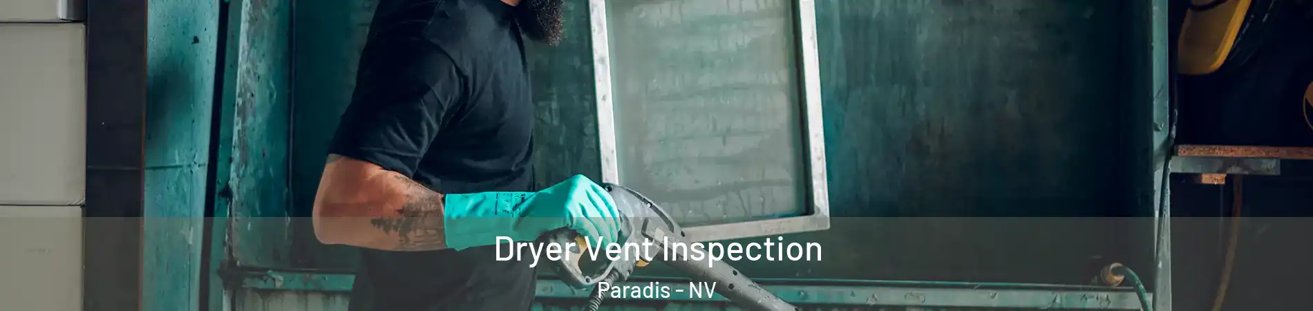 Dryer Vent Inspection Paradis - NV